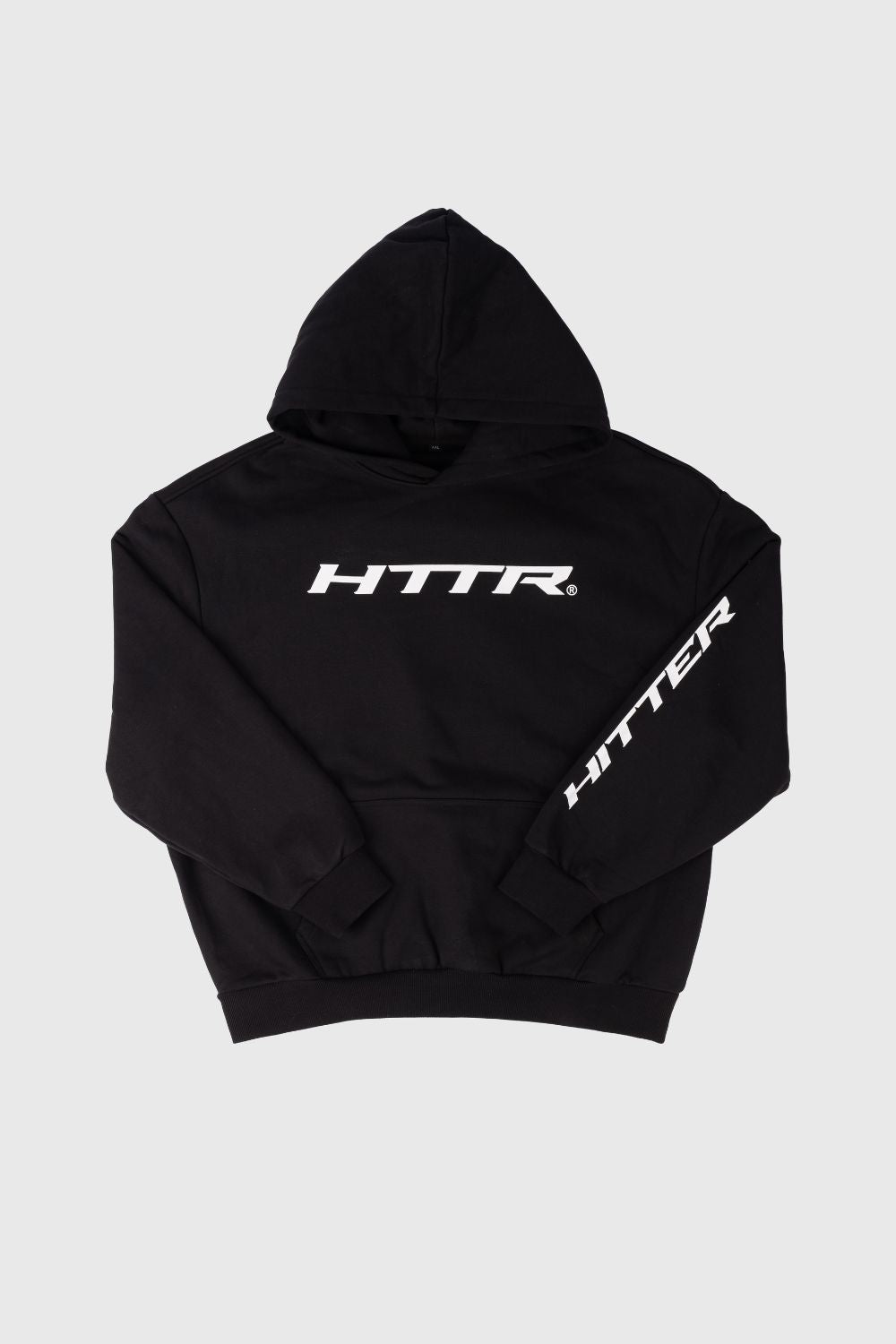 Black gym hoodie oversized