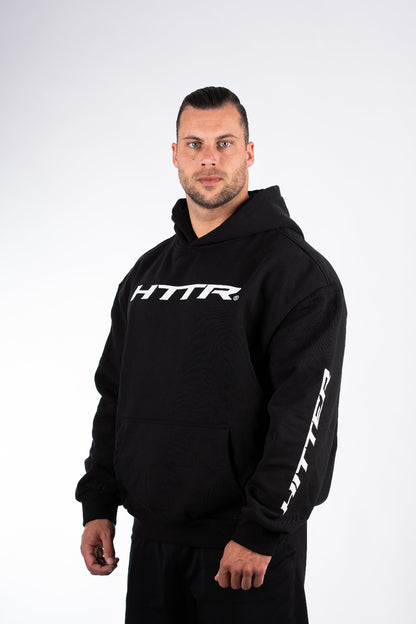 Black gym hoodie oversized